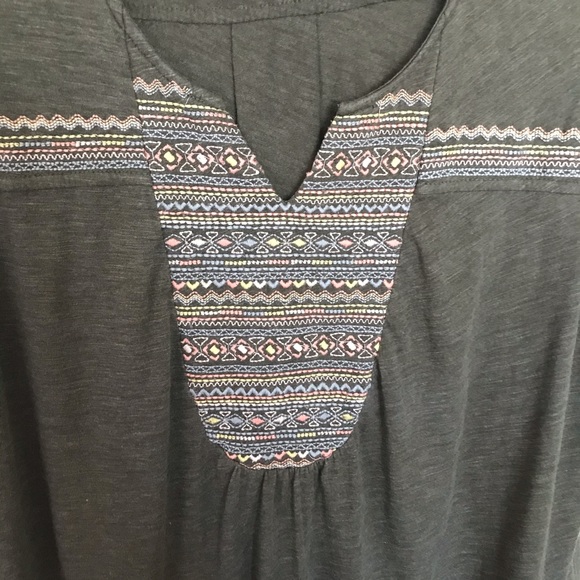 TERRA&SKY embroidered long tank / tunic 1X - Picture 3 of 5